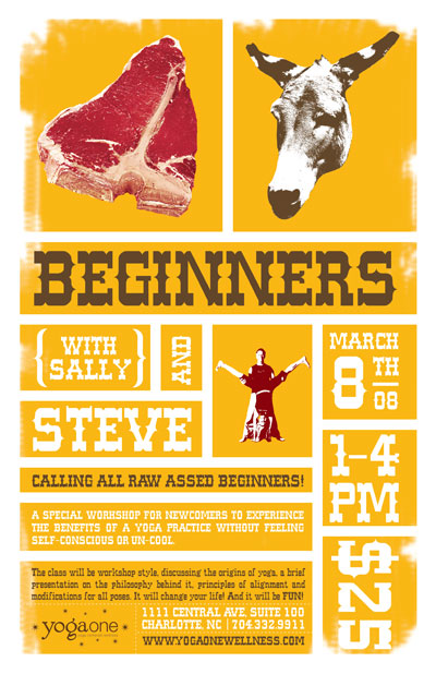 Raw Ass Beginners Poster for Yoga One
