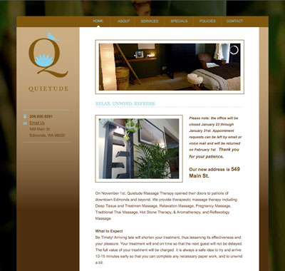 quietude massage therapy